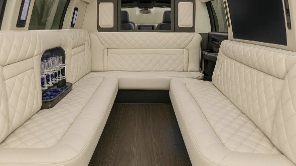 Interior of Chrysler 300 Limo in Oak Lawn