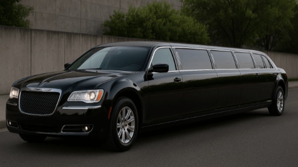 Exterior of Chrysler 300 Limo in Victoria