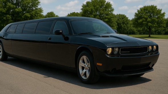 Exterior of Dodge Challenger Limo in Kingsport