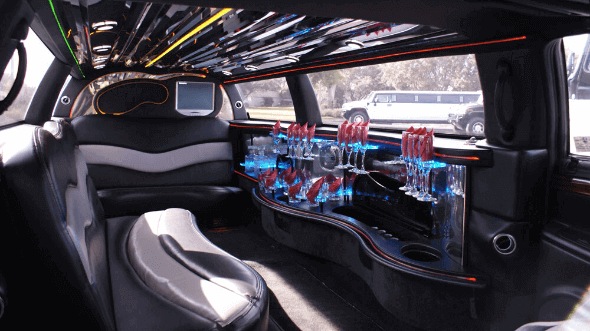 Interior of Dodge Charger Limo in Henderson