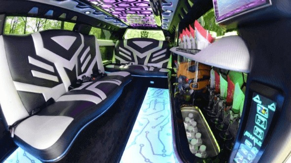 Interior of Rolls Royce Limo in Petaluma