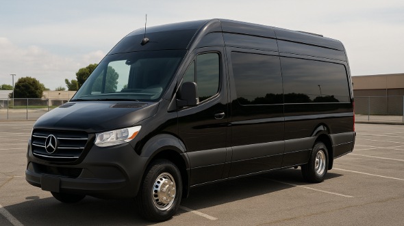 Exterior of Sprinter Limo in Inglewood