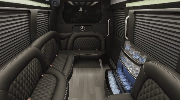 Interior of Sprinter Limo in La Habra