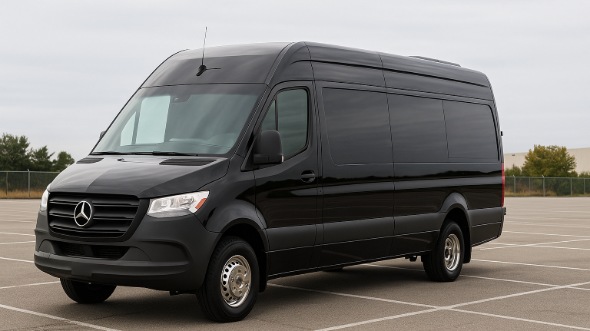 Exterior of Sprinter Limo in Placentia
